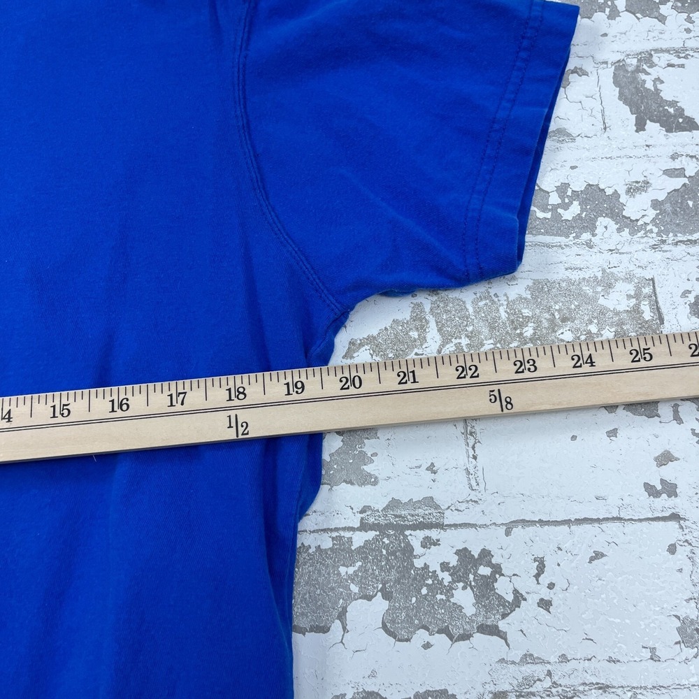 Vintage Disney Shirt Women Large Blue Tee Winnie The Pooh 90s Y2K 2000s Pocket - Picture 10 of 11